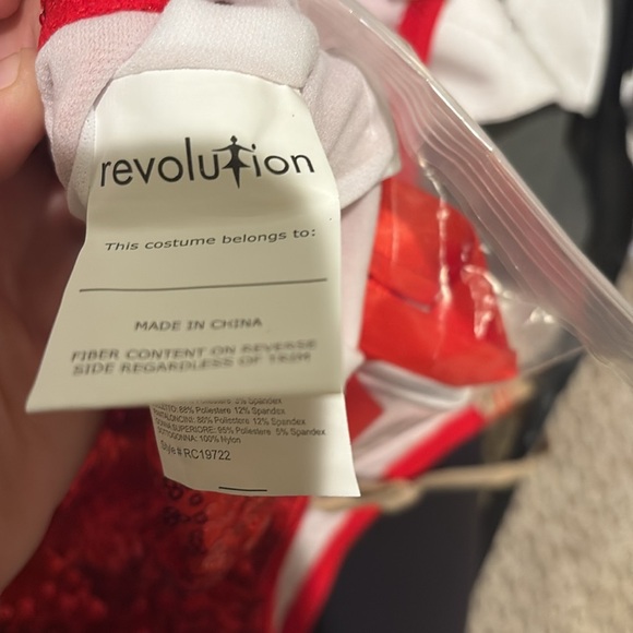 Dance Costume Revolution RC19722 Red Large Adult Child Jazz Sequin Tap - Picture 6 of 7